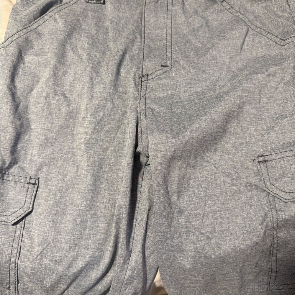 Boy’s light Blue Cargo shorts. Adjustable waist band.